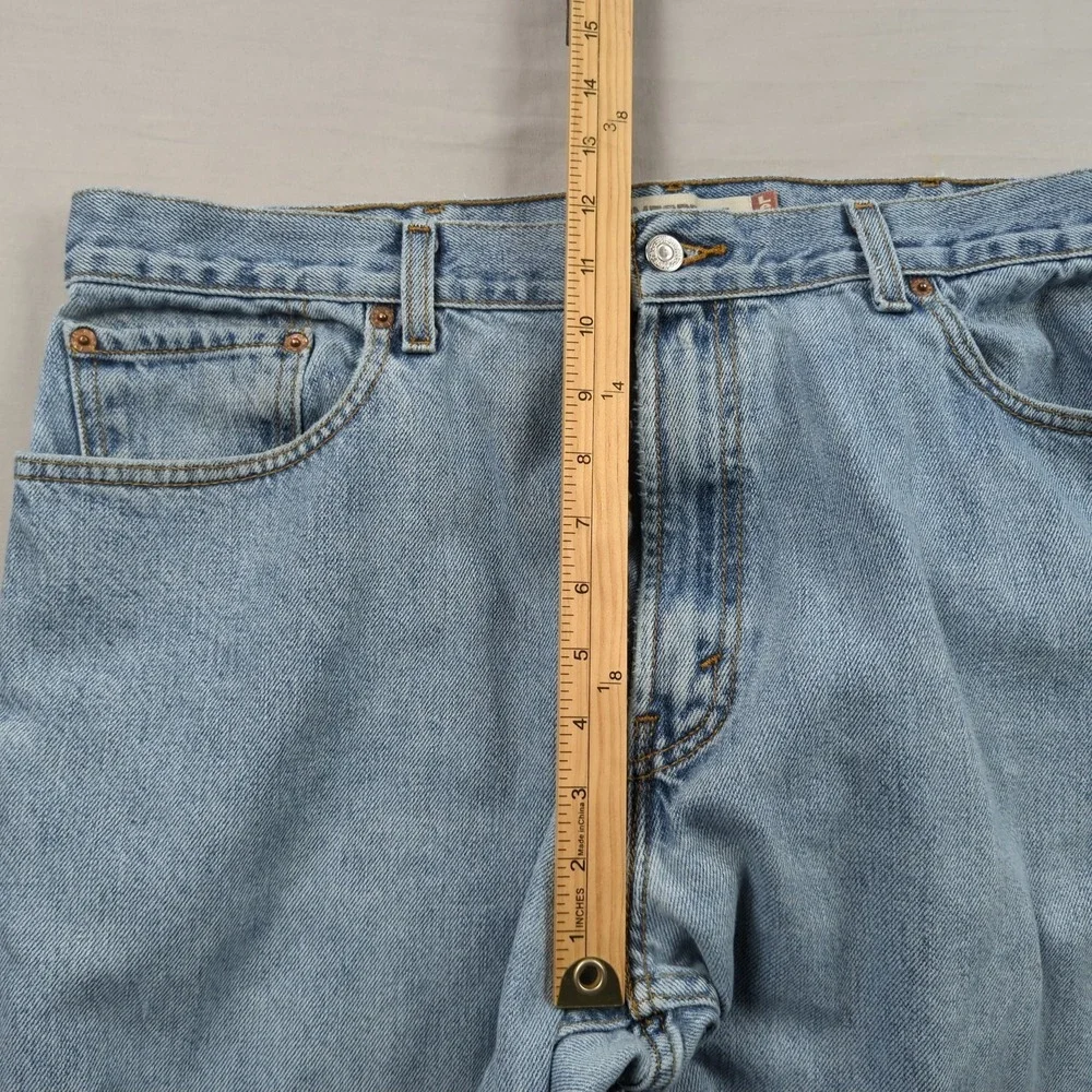 Levis Jeans Mens 38x29 Blue 560‎ Loose Tapered Relaxed Baggy Light Wash